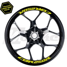 Motiker Honda CBR250R Jant Içi Sticker Etiket Modeli Neon Sarı (Yeşil) Renk