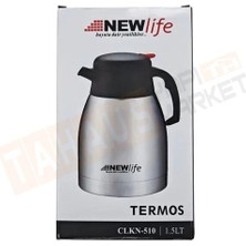 New Life CLKN-510 1.5 Lt Mandallı Metal Termos