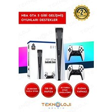 TALON Atari 4K Ultrahd Oyun Konsolu Çift Konsol 26.776 Oyun 128 GB 2.4ghz 3D Neogeo/sega/ps1-2/gta/nba