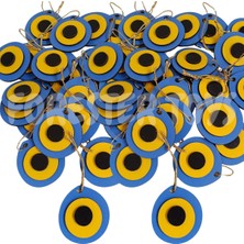 Empressco Renkli Mdf Nazar Boncuğu Süs 25 Adet, Şık ve Canlı Dekorasyon Malzemesi