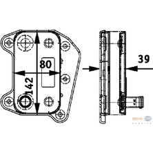 Mahle Yag Sogutucusu Mercedes OM611 OM646 W203 CL203 W204 W211 W639 B901 B904