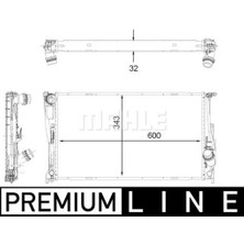 Mahle Motor Su Radyatoru Bmw N54 N55 N20 E82 E84 E88 E89 E90 E92 E93 Premıum Lıne