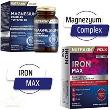 Nutraxin Magnezyum Complex 60 Tablet 125 Mg & Iron Max 17 Mg Multivitamin İçerik Bilgisi