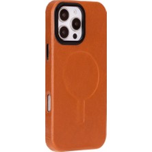 Gp Iguana Apple iPhone 16 Pro Max Uyumlu, Hakiki Deri, El Yapımı Kılıf, Gölgeli Taba