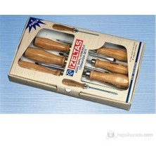 İzeltaş Izeltaş Ağaç Saplı Somunlu Tornavida Seti 6 Parça