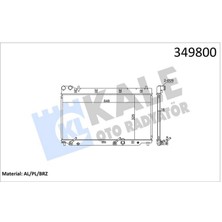 Kale Radyatör Jazz Ii Al/pl/brz 325X648X16 Almla