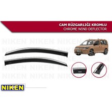 Caddy 2 Li Araca Özel Kromlu Cam Rüzgarlığı Niken 2021 2022 2023 2024 2025