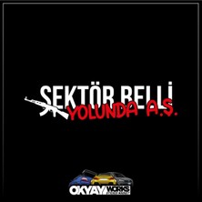 Okyay Works Sektör Belli Yolunda A.ş. Sticker - Beyaz - Araba-Motosiklet Etiket Sticker
