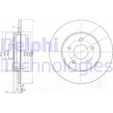 Delphı BG3663C Arka Fren Aynası Mondeo Iıı 1.8-2.0-2.2 11.00/08.07 Jaguar Xtype 06.01> 280X12X5DL Çiftli Paket 7S7J2A315BB-1323102-1376138-1465619
