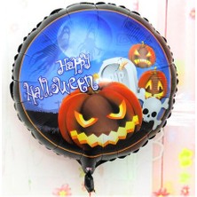 Parti Malzemeleri Happy Halloween Balkabağı Folyo Balon 18 Inç