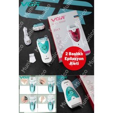 Empressco Iki Başlıklı Kablosuz Epilasyon ve Tıraş Cihazı, USB Şarjlı