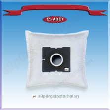 King Kıng P 282 Şampiyon Duo Süpürge Toz Torbası, 15 Adet, Beyaz