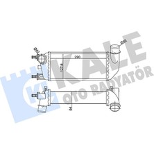 Kale Turbo Radyatörü Intercooler Fıat 500 1.3 Dmtj 08 Ford Ka 1.3 Tdci 08 Al/pl/brz
