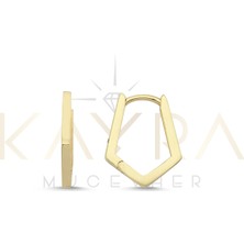 Kayra Mücevher Geometri Altın Küpe AHK109