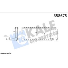 Kale Kalorifer Isuzu Npr 75 Borulu 26MM Brazing Al-Al Almla