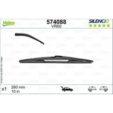 Valeo 574088 - Sılecek Supurgesı Arka 260MM Mercedes B-Class W246 11 18 . Renault Captur 20