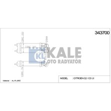 Universal Turbo Radyatörü (Intercooler) Peugeot 207 207 cc 1007 (300X147X76) Al/pl/brz