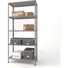 Ayyıldız Raf 43X93 5 Katlı Çelik Raf & Depo Rafı & Ardiye Rafı & Istif Rafı