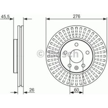 Mocan Fren Dıskı On 276MM Astra J 09 Aveo 11 Cruze 09