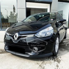 Caralp Renault Clio 4 2012-2020 Uyumlu Üniversal Astra H Lip Esnek Ön Lip 2 Parça Tampon Altı Dil Karlık Ön Ek