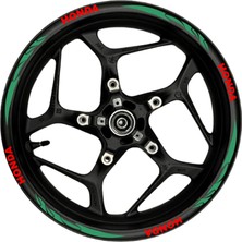 Ne Verelim Size Honda Kırmızı Yazılı  Yeşil Reflektif Pençe Şeritli