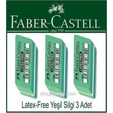 Faber Castel Latex-Free Yeşil Silgi 3 Adet