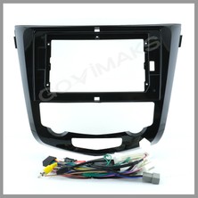 Govimaks NISSAN QASHQAI DİJİTAL 2014-2021 UYUMLU / X-Trail 2014-2020 10.1 INC MULTİMEDYA ÇERÇEVESİ-SOKET
