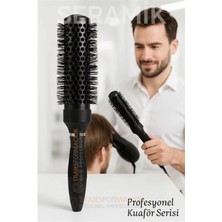 MiraLive Profesyonel Kuaför 50 mm Ceramic Ionic Nano Fön Fırçası – 32 cm Uzunluk, Profesyonel Kuaför Serisi