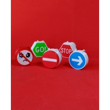 Noctabir Trafik Işaretleri Fidget Tıklayıcıları - Anahtarlık