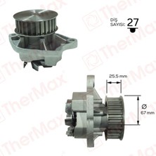 Supsan PW0064 Pompa Devirdaim Vw Polo 1.4 16V Eng.afh 036121005-036121005D-036121005J