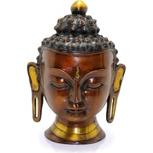 Metal Buda Büstü Biblosu 30 cm LIV1771