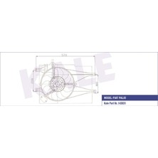 Kale 012622201 Fan Grubu Davlumbazlı Fıat Palıo-Albea 1.2-1.4 98<09 mt Klimasız Fan Motoru Davlumbazlı 46826696