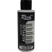 Rich Master Akrilik Boya 120ML 100 Beyaz