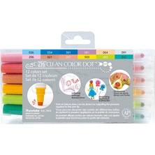 Zig Clean Color Dot Çift Uçlu Marker Kalem 12LI Set