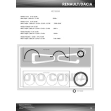 OTOCONTA Oto Conta 40116104 - Alt Takım Contası Clıo Iı-Kng 1.4 E7J 624-626-634-635-780 Keçeli