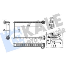 Kale 355225 Kalorifer Radyatörü Psa C1. 108. Aygo 1611283980-1611284180-87050YV030