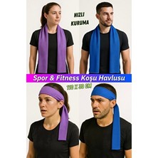Ellesill Hızlı Kuruyan Spor Havlusu Fitness Havlusu Koşu Havlusu 110X30 cm - Powercool
