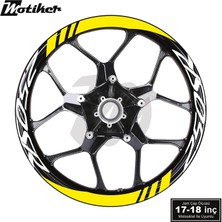 Motiker Cfmoto 250SR Geniş Jant Sticker Modeli 16'lı Sarı Beyaz