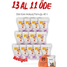 Lux 40'lı Makyaj Pamuğu 13 Al 11 Öde Yüz Temizliği için Yumuşak ve Narin Dokulu