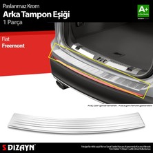 Drs Tuning S-Dizayn Fiat Freemont Krom Arka Tampon Eşiği 2012 Üzeri A+ Kalite