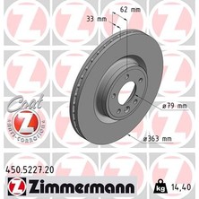 Zimmermann Fren Dıskı On 19 Inc Range Rover Sport 2 L494 13 16 Range Rover 4 Vogue L405 12 Dıscovery 5 L462 16