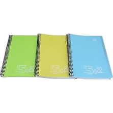 Kitabevimden Gıpta Bx Notes Spiralli Seperatörlü Plastik Kapak Defter A4 180 Yp 5+2 5036