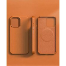 Kılıf House Iphone Uyumlu İçi Süet Hakiki Deri Animasyonlu Magsafe Destekli Kılıf