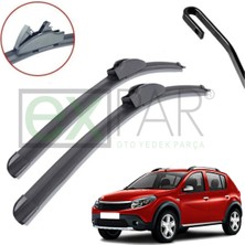 Dacia Sandero Ön Cam Silecek Süpürgesi Takımı 2008 - 2012 Model Sandero Stepway Ön Silecek
