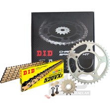 DID Dıd Jt Gold Zincir Dişli Seti 520VX3 Honda Cb 250R 2018-2021 JTR1224.41T - JTF1321-14T 520-106L