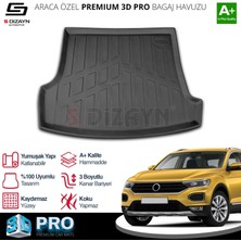 Drs Tuning S-Dizayn Vw T-Roc 3D Pro Bagaj Havuzu Üst Bagaj 2019 Üzeri A+ Kalite