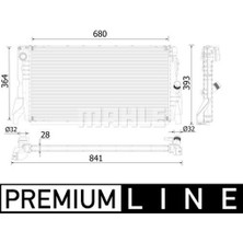 Mahle Motor Su Radyatoru Bmw F45 F46 F48 F39 Mını F56 F60 Premıum Lıne