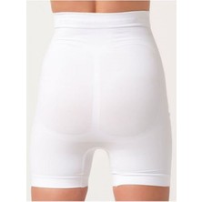 Marsilyan Beyaz Kadın Kalça Kaldırıcı Dikişsiz Korse - 760