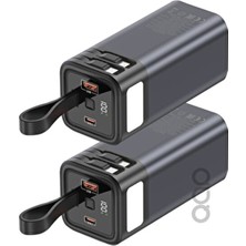 Teknohane 65W Macebook Powerbank Notebook Powerbank 65WATT Bilgisayar Powerbank 20,000 Mah 65 Watt