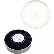 Sge Teknoloji Sge Iç Mekan 8 LED Güneş Enerjili Bahçe Aydınlatma Hareket Sensörlü USB Şarjlı Beyaz LED Işık Lamba